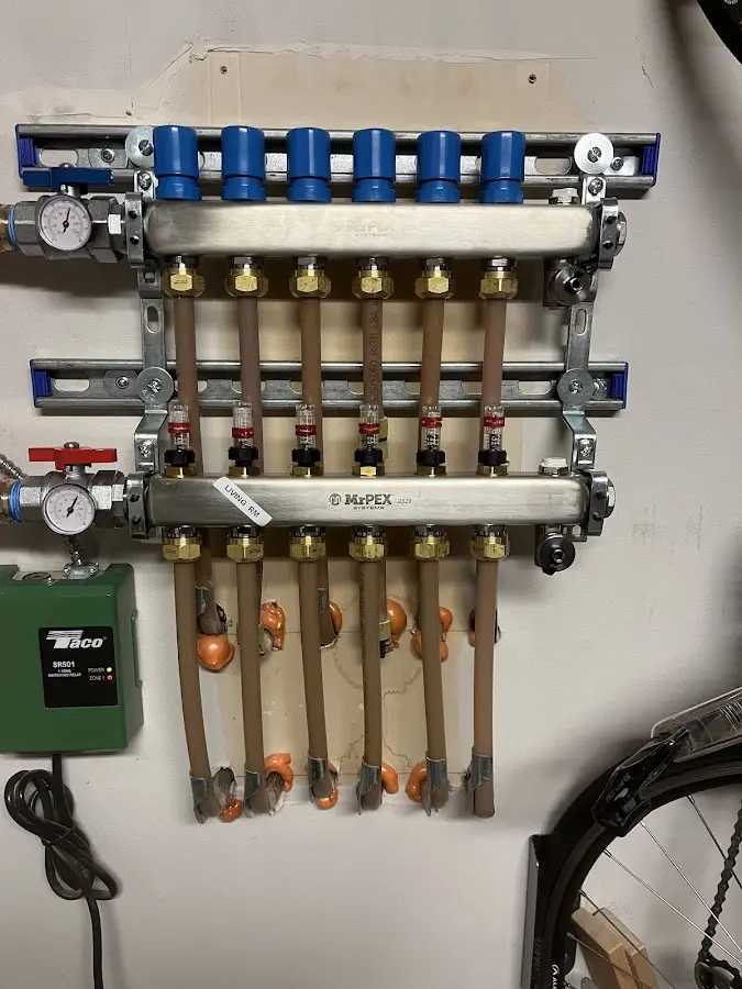 Plumber performing Leak Detection at a residential property in Crosspointe